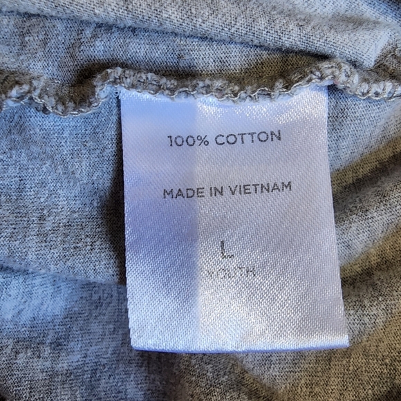 Unspeakable Red And Gray "Crouching Icon" 3/4 Sleeve Raglan Tee Shirt Youth L - Picture 9 of 10